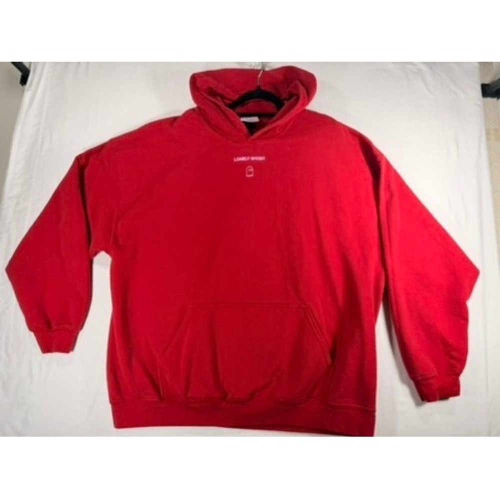 Lonely Ghost Hoodie Unisex XXLarge Red Excellent Text Me When You Get Home